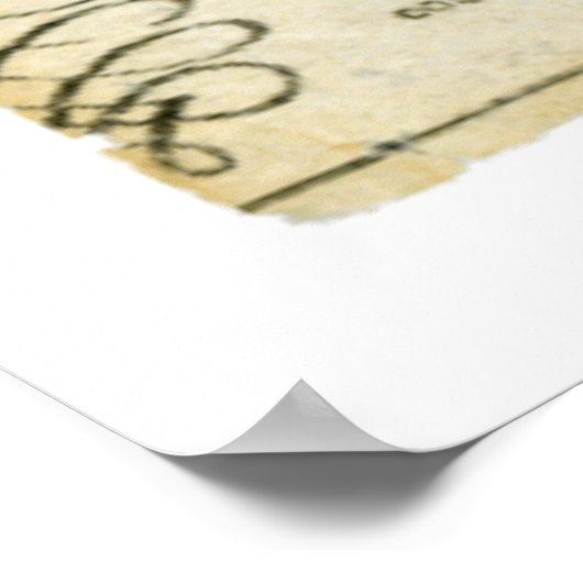 Andrew Jackson Unterzeichnete Karo vom 14. Juni 18 Poster (Ecke)