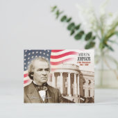 Andrew Johnson - 17. Präsident der USA Postkarte (Stehend Vorderseite)