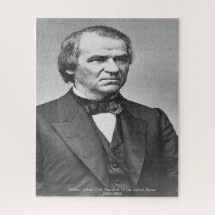 Andrew Johnson 17. Präsident von Amerika. Puzzle