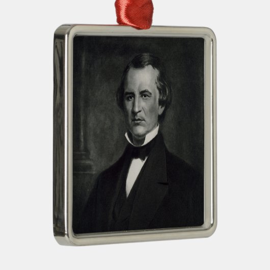 Andrew Johnson (1808-75), 17. Präsident der UNO Silbernes Ornament (Rechts)