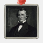 Andrew Johnson (1808-75), 17. Präsident der UNO Silbernes Ornament (Vorne)