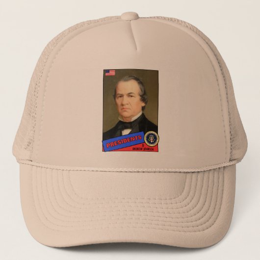 Andrew Johnson Baseball Card Truckerkappe (Vorderseite)