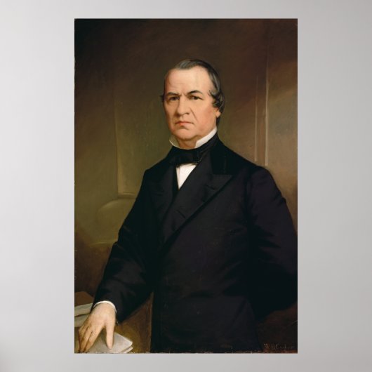 ANDREW JOHNSON Portrait von Washington B. Cooper Poster (Vorne)