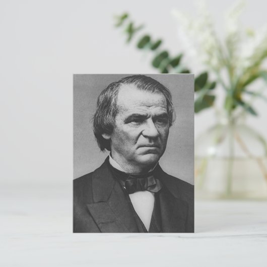Andrew Johnson Postkarte (Stehend Vorderseite)