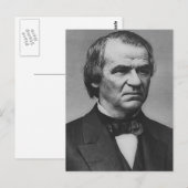 Andrew Johnson Postkarte (Vorne/Hinten)