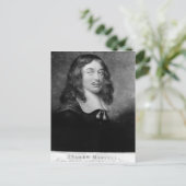 Andrew Marvell , eingraviert von John Raphael Smit Postkarte (Stehend Vorderseite)