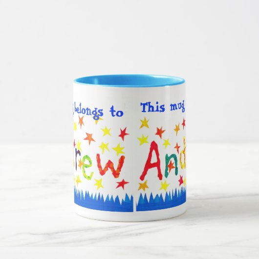 'Andrew' Namensspezifische Ringer-Tasse. Tasse (Zentrum)