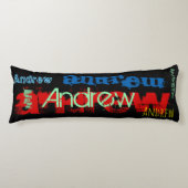 Andrew Repetiername mit 6 Buchstaben Body Pillow 2 Seitenschläferkissen (Vorderseite)