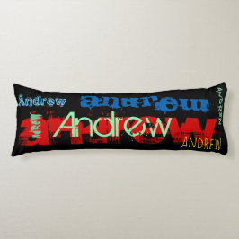 Andrew Repetiername mit 6 Buchstaben Body Pillow 2 Seitenschläferkissen