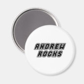 Andrew Rocks Magnet (Vorderseite/Rückseite)