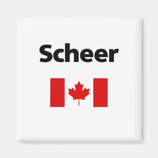 Andrew Scheer Canada kanadische Flagge Licht Farbe Magnet (Vorne)