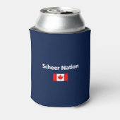 Andrew Scheer Nation Conservative Canada Flag Dark Dosenkühler (Kanne Rückseite)