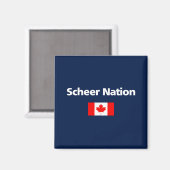 Andrew Scheer Nation Conservative Canada Flag Dark Magnet (Vorderseite/Rückseite)