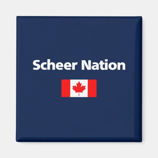 Andrew Scheer Nation Conservative Canada Flag Dark Magnet (Vorne)