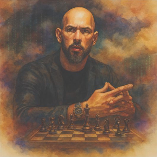 Andrew Tate Custom-Cut Vinyl Sticker (Vorderseite)