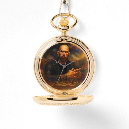 Andrew Tate Gold Pocket Watch Armbanduhr (Vorderseite)