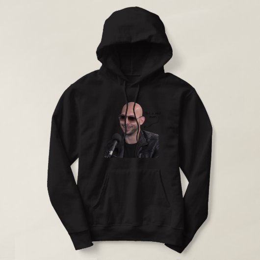 Andrew Tate ist kein echter Mann Hoodie (Design vorne)