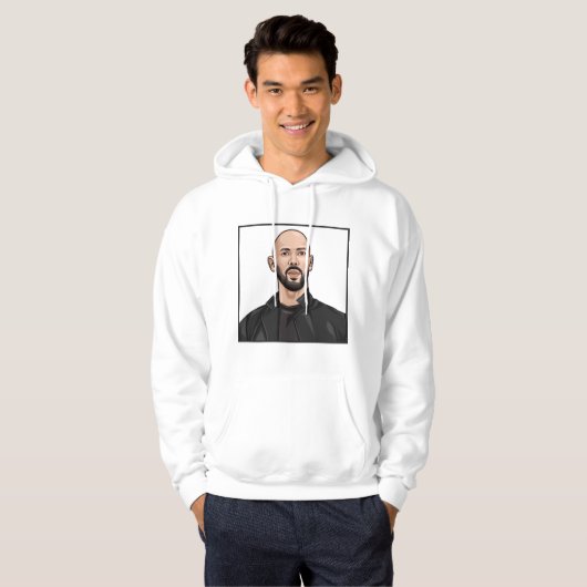 Andrew Tate Portrait Hoodie (Vorne ganz)