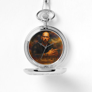Andrew Tate Silver Pocket Watch Armbanduhr