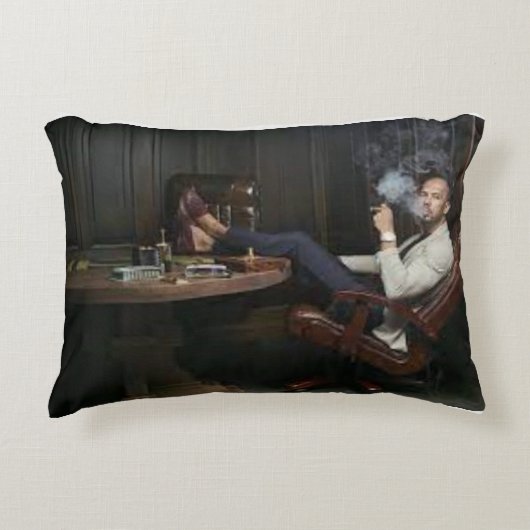 Andrew Tate Top G Cigar Pillow Design Dekokissen (Vorderseite)