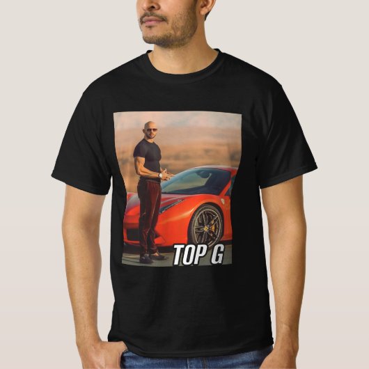 Andrew Tate "Top G" T-Shirt (Vorderseite)