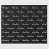 Andrew Vorname Name edles Geschenkpapier Papier (Flach)