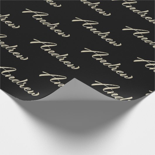 Andrew Vorname Name edles Geschenkpapier Papier (Ecke)