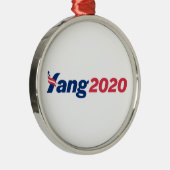 Andrew Yang 2020 Ornament Aus Metall (Rechts)