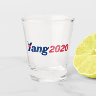 Andrew Yang 2020 Präsidentschaftskampagne Schnapsglas