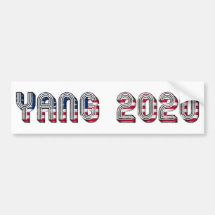 Andrew Yang Demokrat Präsidentschaftskandidat 2020 Autoaufkleber