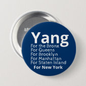 Andrew Yang für Bürgermeister Button (Vorne & Hinten)