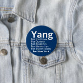 Andrew Yang für Bürgermeister Button (Beispiel)