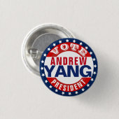 Andrew Yang für Präsident Button (Vorne & Hinten)