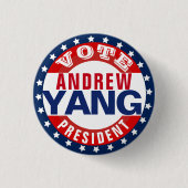 Andrew Yang für Präsident Button (Vorderseite)