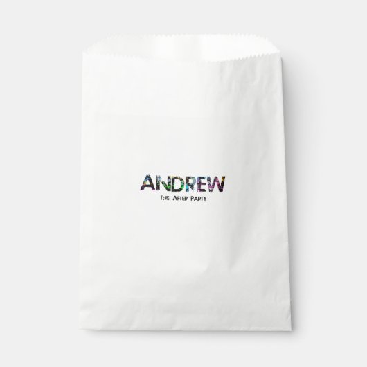 andrews Bar mitzvah Geschenktütchen (Vorderseite)