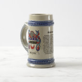 Andrews-Familien-Wappen Stein Bierglas (Vorderseite Links)