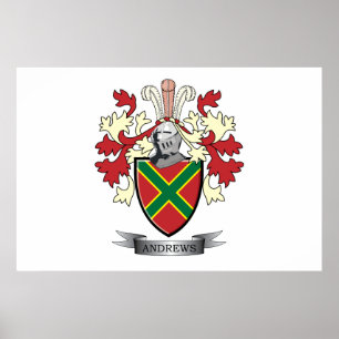 Andrews Familienwappen Coat of Arms Poster