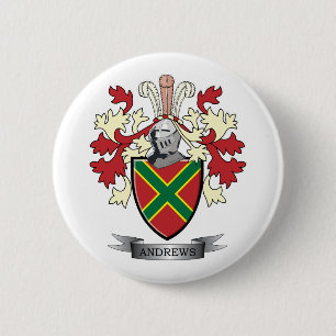 Andrews-Familienwappen-Wappen Button