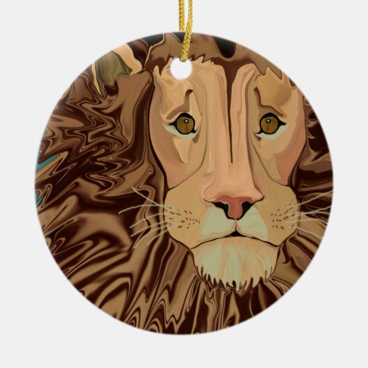 Andrews Mähnen-Geschichte Keramikornament (Vorne)