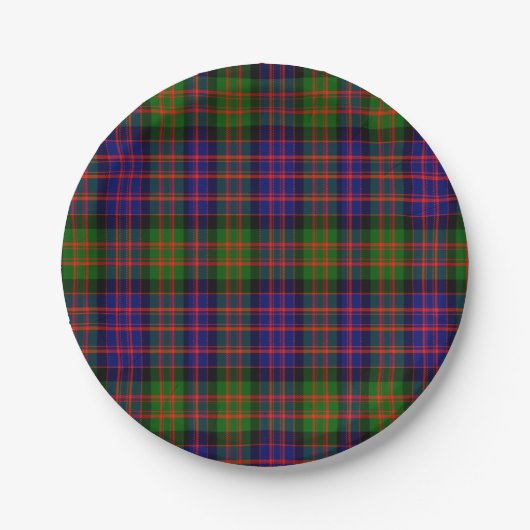 AndrewScottishTartan Pappteller (Vorderseite)