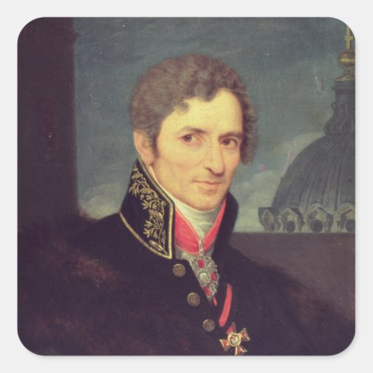 Andrey Voronikhin Quadratischer Aufkleber (Vorderseite)
