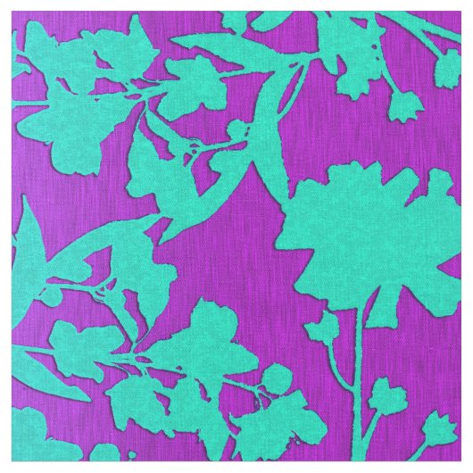 Andreya lila und Aqua Stoff (Nahaufnahme)