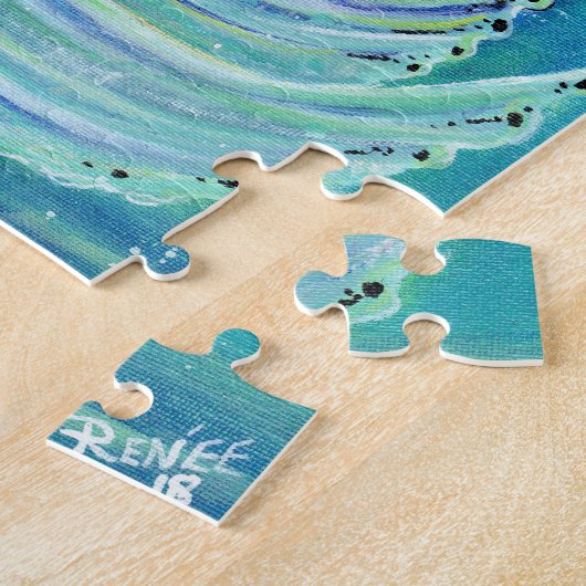 Andrina Meerjungfrau mit Angelfischpuzzle von Rene Puzzle (Seite)