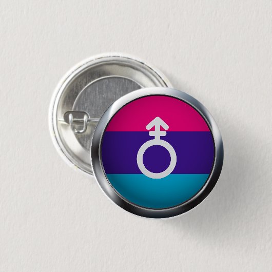 Androgyne Button (Vorne & Hinten)