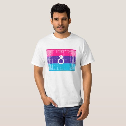 ANDROGYNE FLAGGE UND SYMBOL T-Shirt (Vorne ganz)