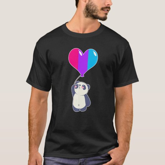 Androgyne Panda Nonbinary Gender T-Shirt (Vorderseite)