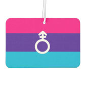 Androgyne Pride Autolufterfrischer (Rückseite)