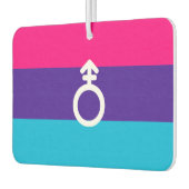 Androgyne Pride Autolufterfrischer (Links)