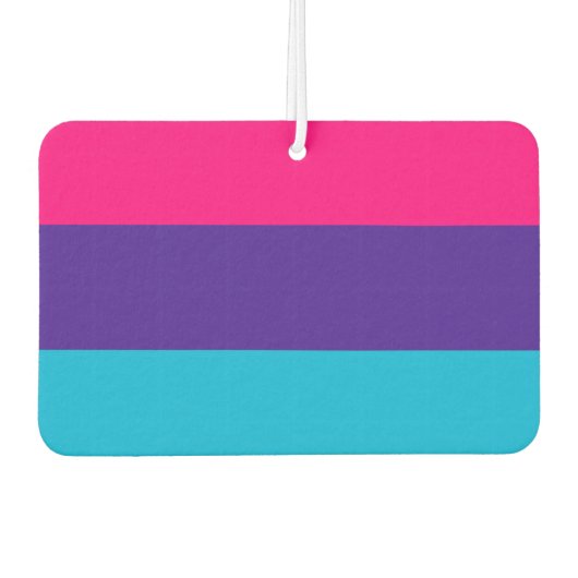 Androgyne Pride Autolufterfrischer (Vorderseite)