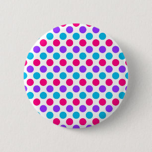 Androgyne Pride Flag Colors Punkte Button
